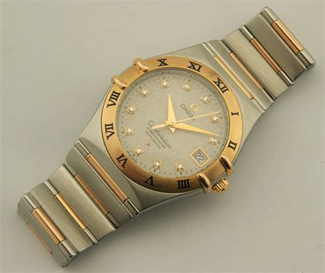 omega constellation gold diamond.